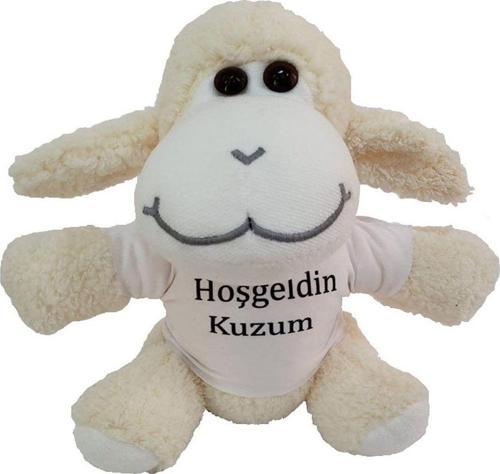 Hoşgeldin Kuzum Tişörtlü Peluş Kuzu