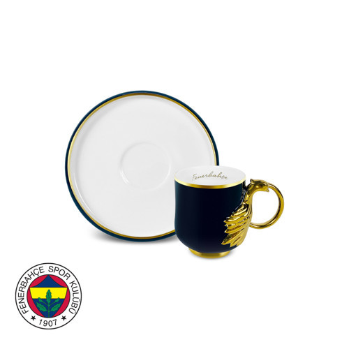 x Fenerbahçe Lisanslı 2 Kişilik Kahve Fincan Takımı 90 ml