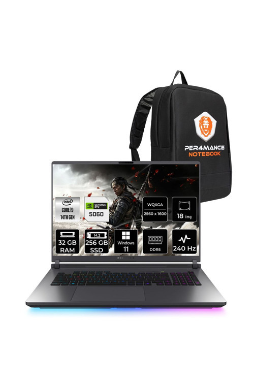 Rog Strix G18 i9 14900HX 32GB 256GB SSD RTX5060/8GB 240Hz 16" QHD+ W11H Gaming Laptop G815JMR