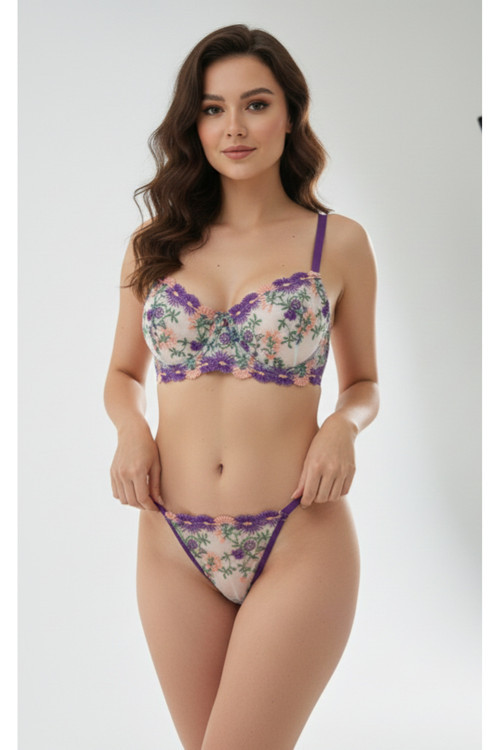 Dantelli Bralet Sütyen Tanga Takımı ( Sütyen & Tanga ) | Iç Çamaşır Takım | Bralet Takım