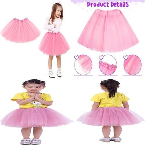 Pembe Renk Tütü Etek Bale Eteği Gösteri Eteği Çocuk Bebek Boy