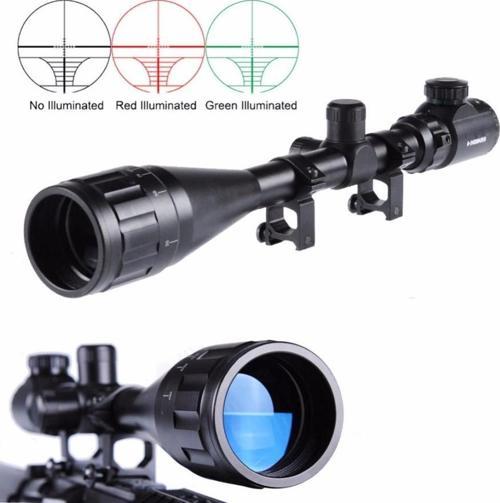 Tr-Nikula 4-16X50 Aoeg Zoomlu Tüfek Dürbünü Çift Işıklı Kırmızı Yeşil Kaynaklı Avcılık Dürbün