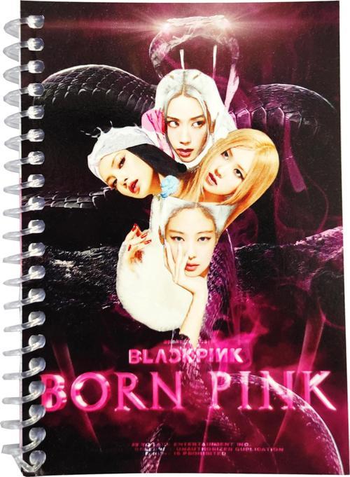 Blackpink 2 Born Desenli Bloknot Çizgili Not Defteri 