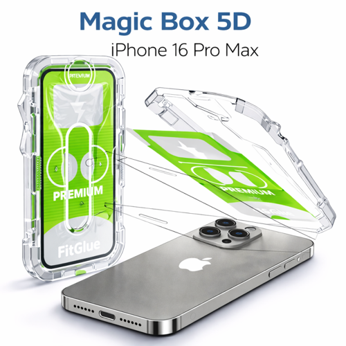 iPhone 16 Pro Max Epro 5D Şeffaf Ekran Koruyucu Cam – Full Kaplama