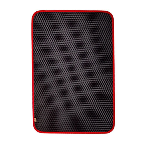 Altıgen Kum Toplayıcı Fonksiyonel Kedi Paspası Kırmızı 37*50 cm