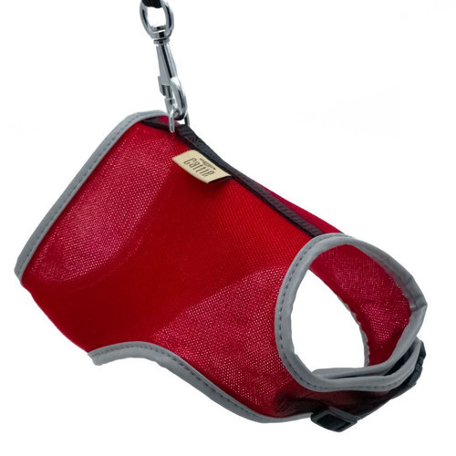 Havalı Dokuma Kedi Göğüs & Gezdirme Takımı Kırmızı 1*25-35 cm