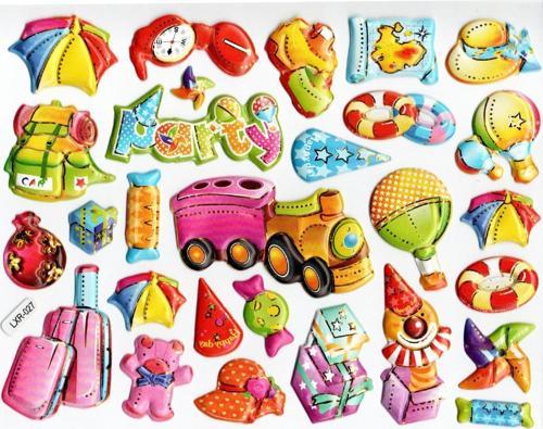 Sticker Kabartmalı Stiker Defter, Planlayıcı Etiket (lxr027) 18x14 cm- Party