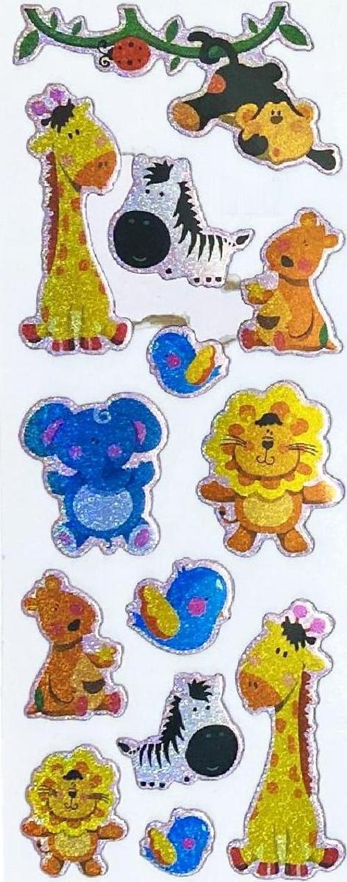 Sticker Kabartmalı Stiker Defter, Planlayıcı Etiket Orman Hayvanları (cb432) 16x7 cm