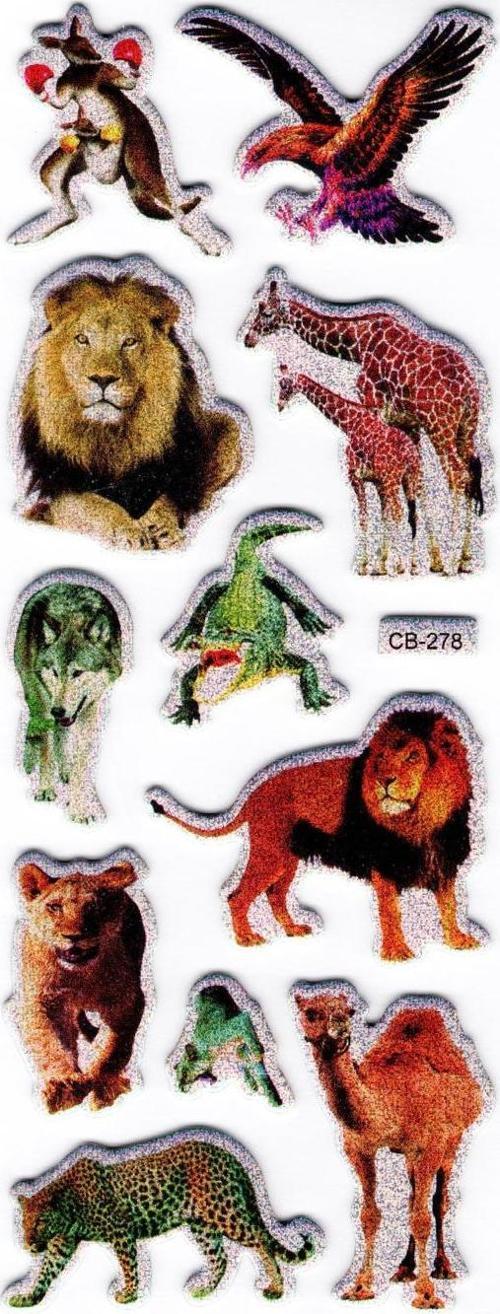 Sticker Kabartmalı Stiker Defter, Planlayıcı Etiket Orman Hayvanları(cb278) 16x7 cm