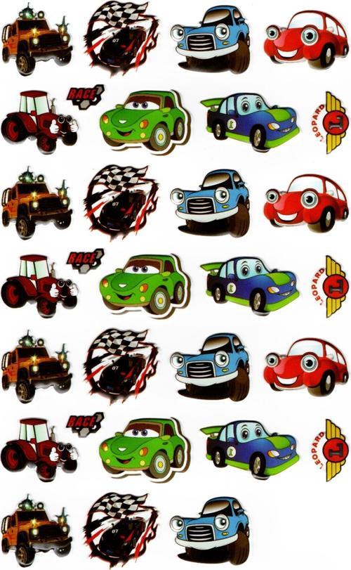 Sticker Kabartmalı A4 Boyutunda Stiker Defter, Planlayıcı Etiket-(lim225) - Çılgın Arabalar