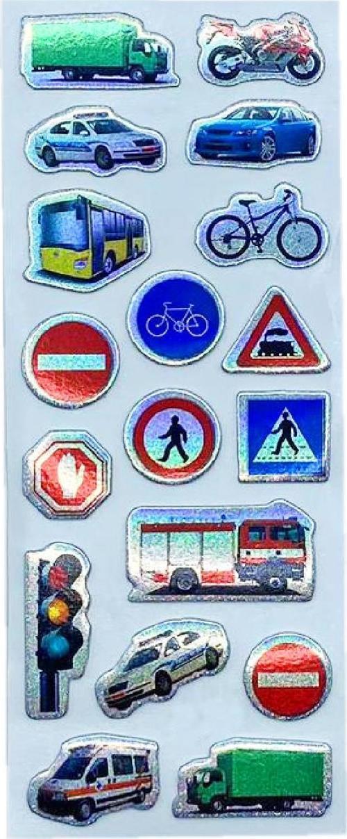 Sticker Kabartmalı Stiker Defter, Planlayıcı Etiket Trafik, Araba (cb418) 16x7 cm
