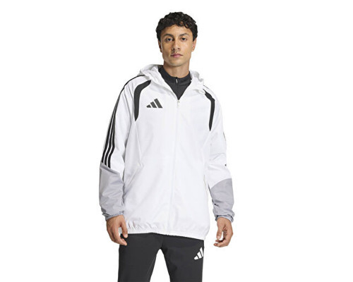 Tiro26C Aw Jkt Erkek Futbol Antrenman Yağmurluk KB0140 Beyaz