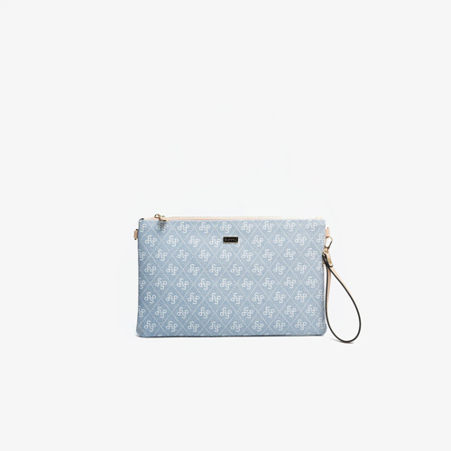 Kadın El Çantası SP1034-M178 SILVER POLO Portföy & Clutch Mavi-Ten
