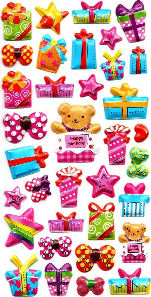 Sticker Kabartmalı Stiker Defter, Planlayıcı Etiket (limlra-014) - 17X9 cm - Hediye