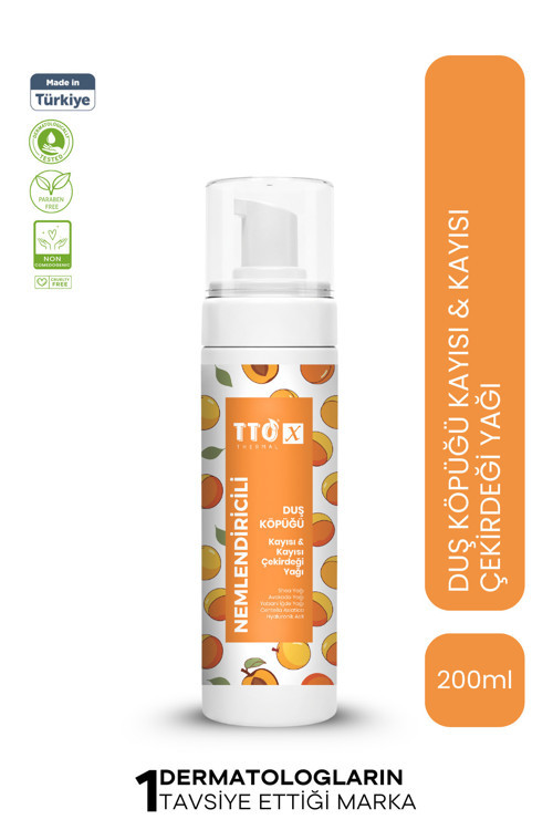 -X Nemlendiricili Duş Köpüğü Kayısı & Kayısı Çekirdeği Yağı 200ml