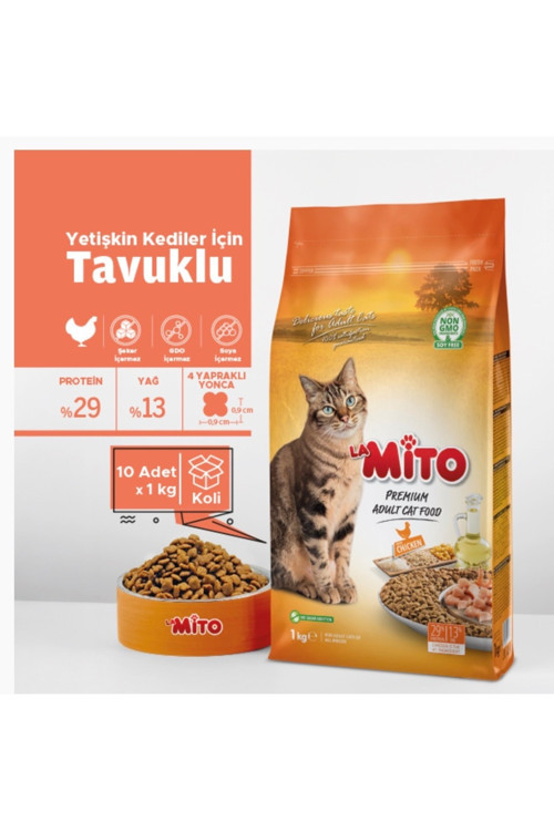 Adult Cat Tavuklu Yetişkin Kedi Maması 1 Kg