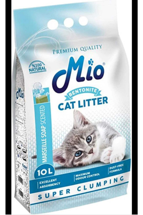 Topaklaşan Ince Taneli Marsilya Kedi Kumu 10 Litre