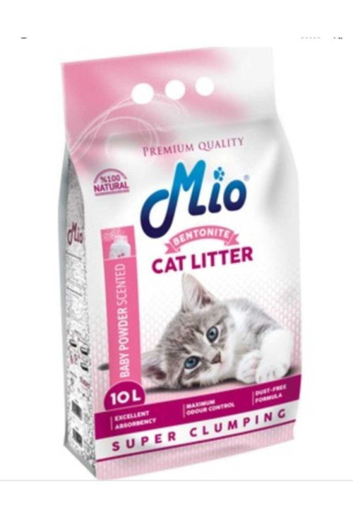 Topaklaşan Ince Taneli Pudralı Kedi Kumu 10 Litre