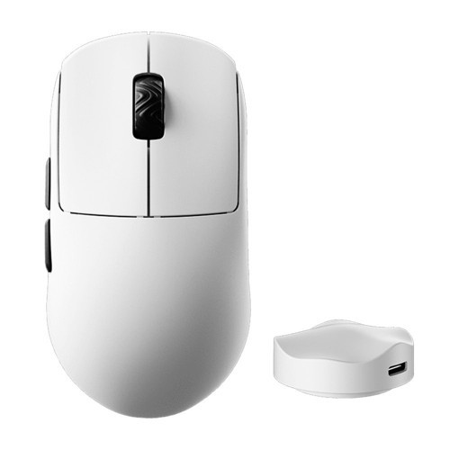 V8 8K Hz PixArt 3950 Sensör Beyaz Kablosuz Simetrik Kailh Optik Switch Gaming Mouse