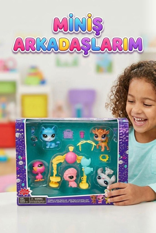 Eğlenceli Miniş Arkadaşlarım Sparkle Spectacular - Aksesuarlı ve Parıltılı Koleksiyon Serisi