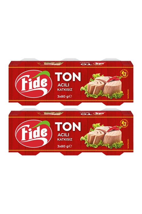 Acılı Ton Balığı (3 X 80 Gr) x 2 Paket