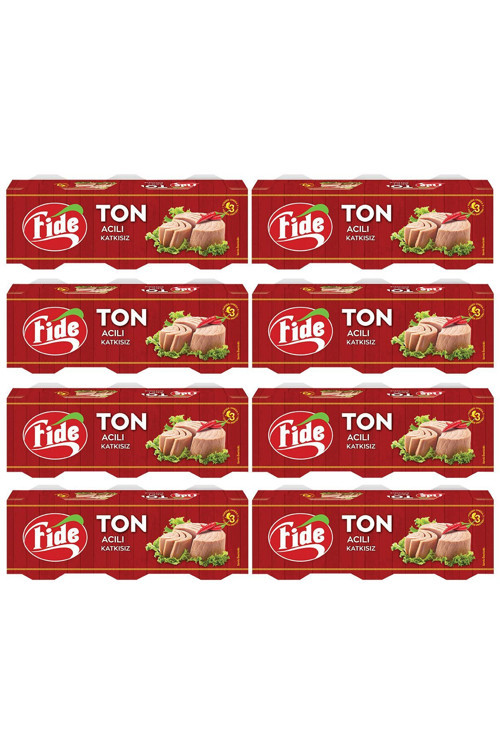 Acılı Ton Balığı (3 X 80 gr) x 8 Paket