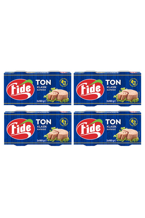 Klasik Ton Balığı (2 X 160 Gr) x 4 Paket