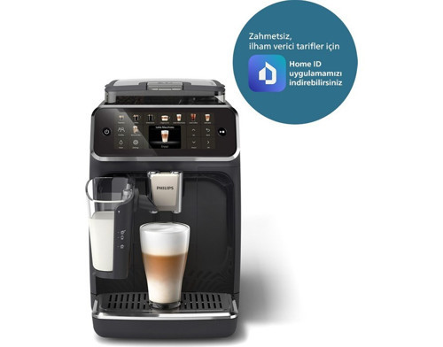 5500 Serisi EP5541/50 LatteGo Tam Otomatik Espresso Makinesi 20 Sıcak ve Soğuk İçecek, Renkli Dokunmatik Ekran