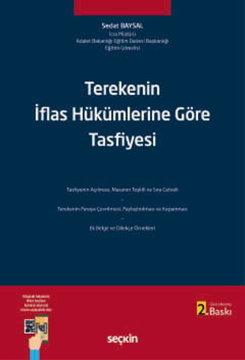 Terekenin İflas Hükümlerine Göre Tasfiyesi Sedat Baysal 2. Baskı, Mayıs 2026