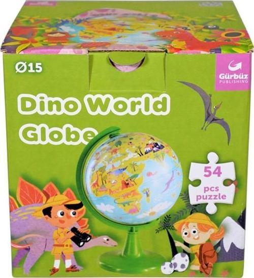 Dino World Küre 15 cm + 54 Parça Puzzle