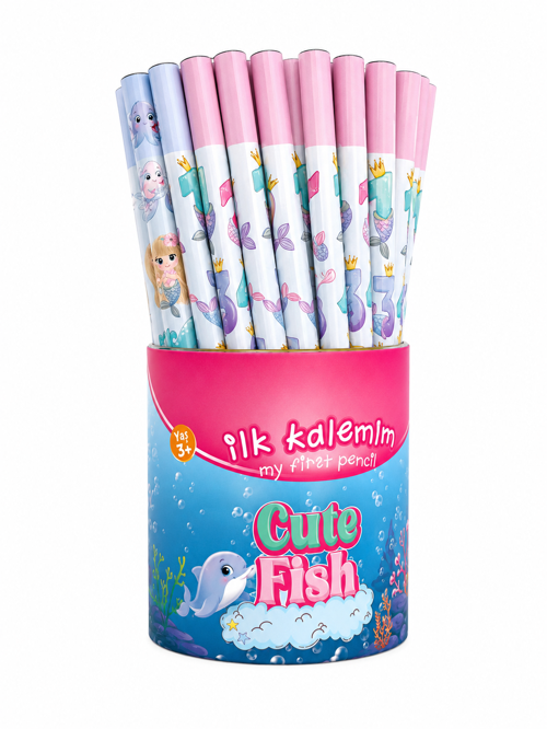 FATİH ÜÇGEN CUTE FISH BAŞLANGIÇ KALEMİ 12 ADET
