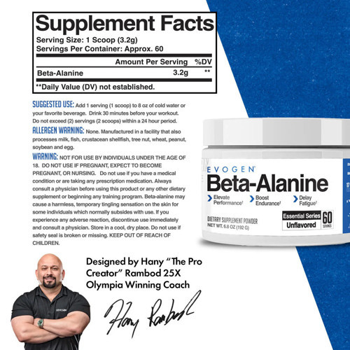 Beta Alanine Powder Performance Enhancer | Boost Endurance, Delay Fatigue 60 Servis