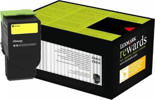 80C8HY0 Toner Orj. - CX410, CX510 Yellow (3K)