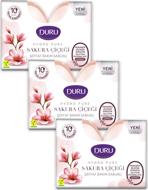 Hydro Pure Sakura Çiçeği 9 Adet Sabun 3X450 Gr