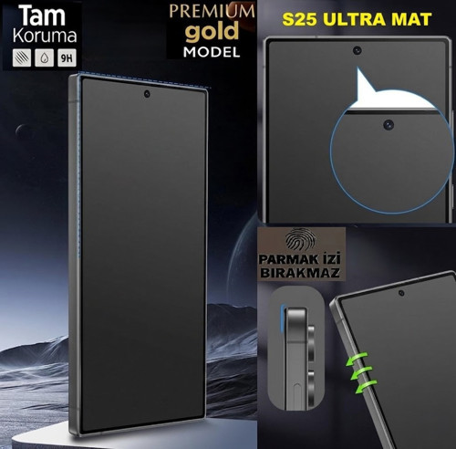 SAMSUNG S25 ULTRA Uyumlu Samsung Galaxy S25 Ultra Mat Ekran Koruyucu Mat Ekran Koruyucu Seramik