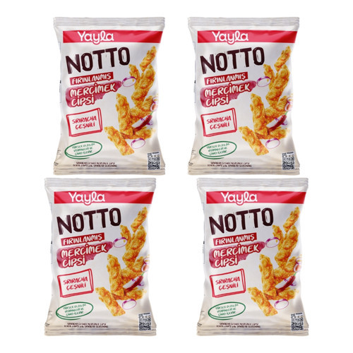 Notto Sriracha Çeşnili Mercimek Cipsi 55 g x4