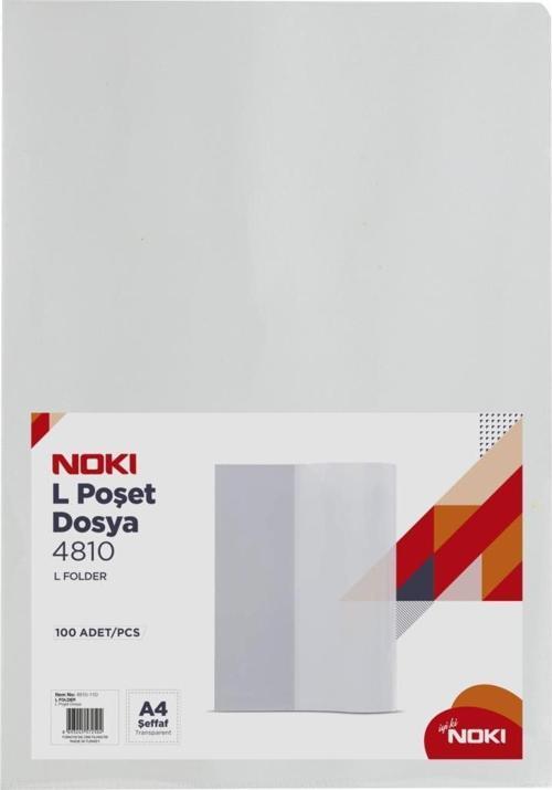 L Poşet Dosya Şeffaf 100 Lü 4810-110