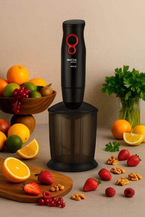 Barmix Çelik uçlu  3 in 1000 W Mikser & Blender Seti (Doğrama, parçalama, çırpma)