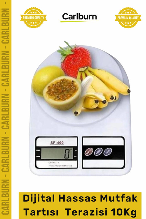 #Terazi Elektronik SF400 LCD Ekranlı Gram Dijital Hassas Mutfak Tartısı Mutfak Terazisi 10Kg