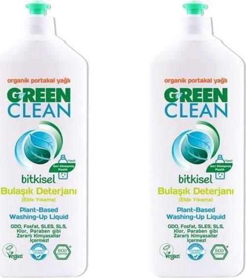 Bitkisel Bulaşık Deterjanı Organik Portakal Yağlı 2 x 730 ml