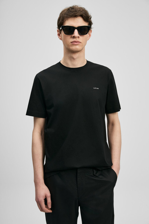 111020321 Bran Modern Grafik T- Shirt Tişört Erkek Tişort SİYAH