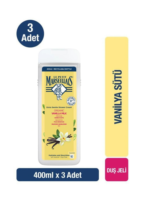 Duş Jeli Vanilya Sütü 400 ml x3