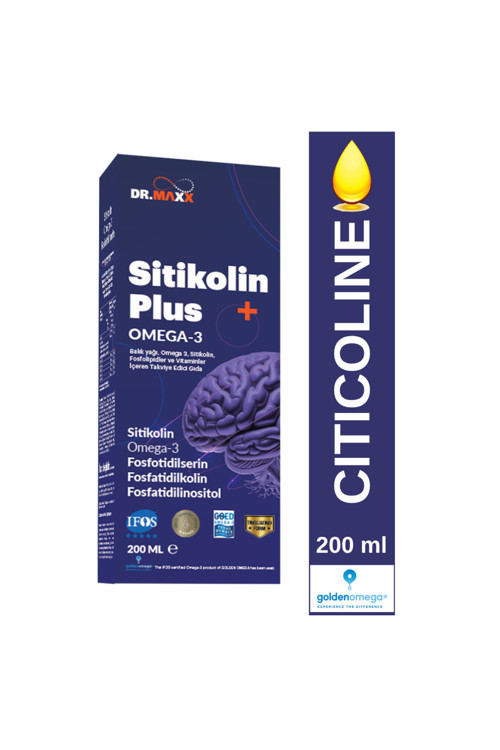 Sitikolin Plus Omega 3, Dha, Epa, Fosfatidilserin, Fosfatidilkolin Balık Yağı 200 Ml