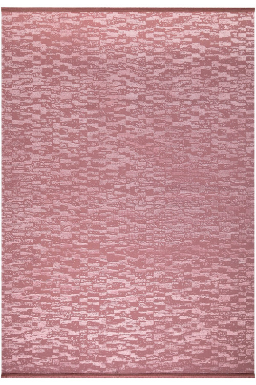 Pembe Renkli Parlak Altı Kaymaz Yıkanabilir ince Halı