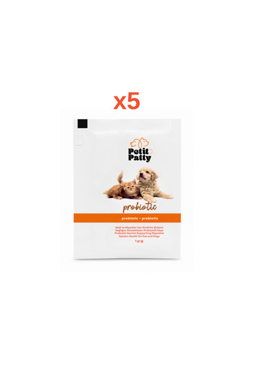 Kedi Ve Köpekler İçin Sindirim Sağlını Destekleyen Probiyotik Saşe 5X1G (5 Adet)