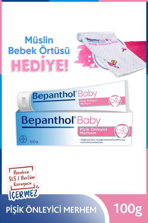 Baby Pişik Önleyici Merhem 100gr + Müslin Bebek Örtüsü
