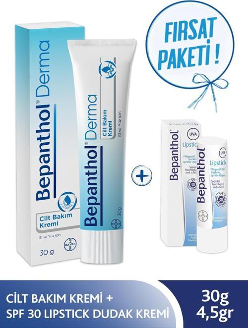 Cilt Kremi 30 gr + SPF 30 Lipstik Dudak Kremi 4,5 gr l Avantajlı Günlük Bakım Seti