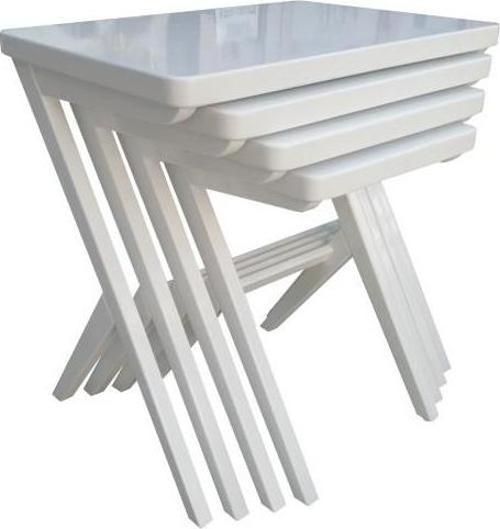 Zigon ılgz 13268 Klasik ÇAPRAZ Model Kayın ayak Parlak BEYAZ Lake Boya Elyapı