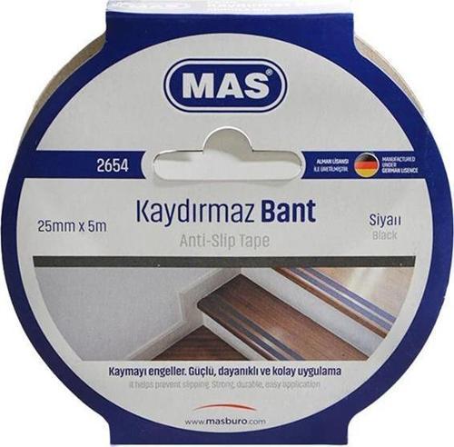 Kaydırmaz Bant 25 mm x 5 m Siyah 2654