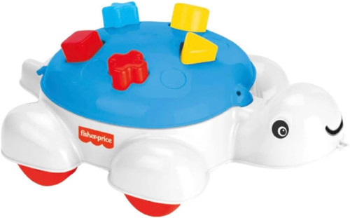 Fisher Price Oyuncak Tekerlekli Kaplumbağa Bultak, Eğitici, Renkli Şekiller